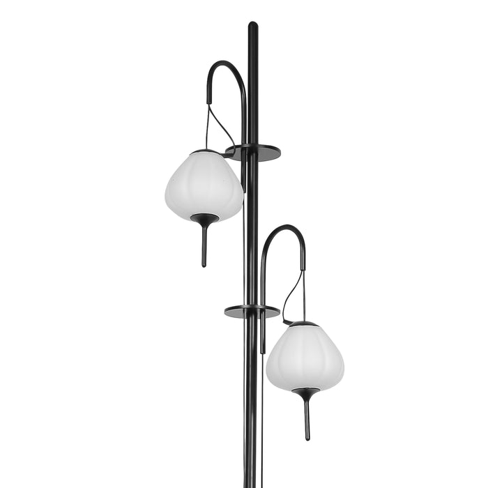 VONN Lecce 70" VAF5222BL Integrated LED Floor Lamp with Glass Shades