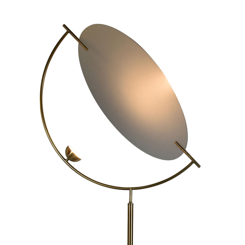 VONN Como 60" VAF5241AB Integrated LED Floor Lamp with Silver Shade