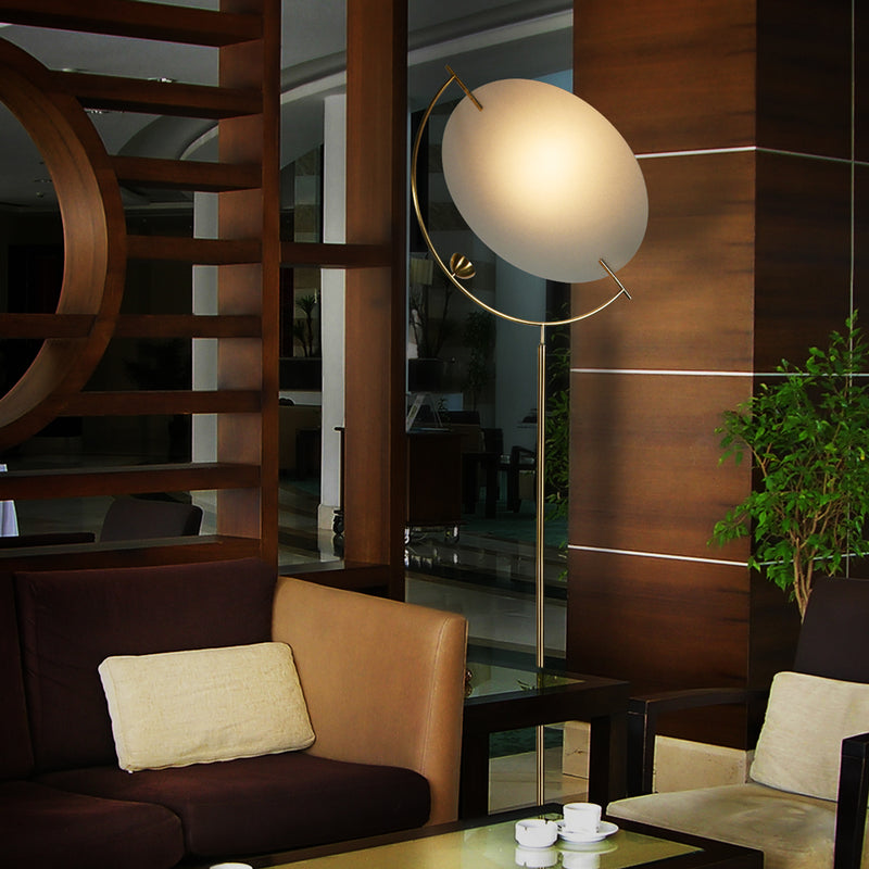 VONN Como 60" VAF5241AB Integrated LED Floor Lamp with Silver Shade