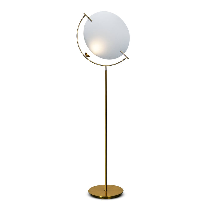 VONN Como 60" VAF5241AB Integrated LED Floor Lamp with Silver Shade
