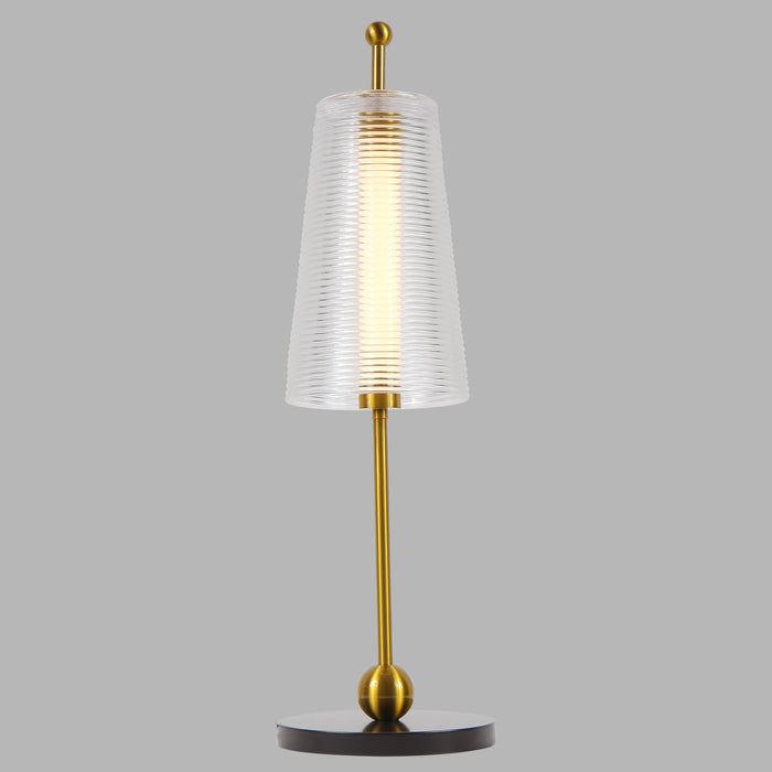 VONN Toscana 20" VAT6101AB Integrated LED Table Lamp in Antique Brass