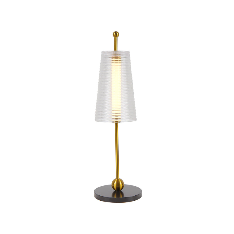 VONN Toscana 20" VAT6101AB Integrated LED Table Lamp in Antique Brass