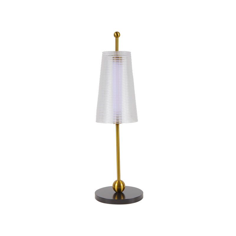 VONN Toscana 20" VAT6101AB Integrated LED Table Lamp in Antique Brass