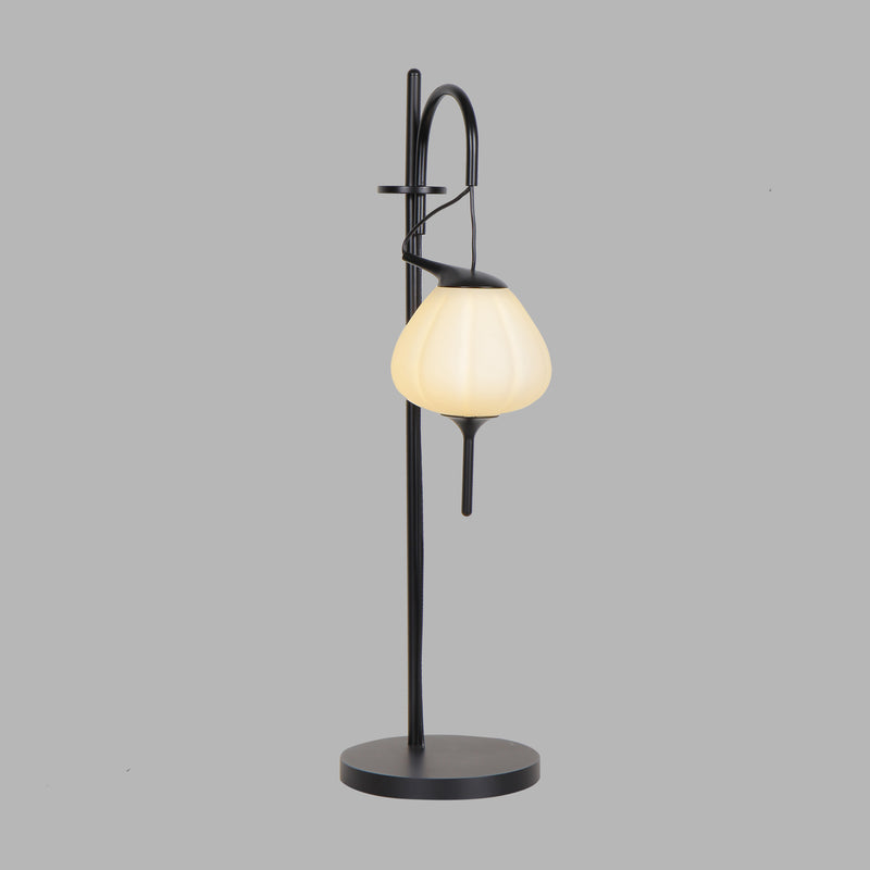 VONN Lecce 20" VAT6221BL Integrated LED Table Lamp Teardrop Shade in Black