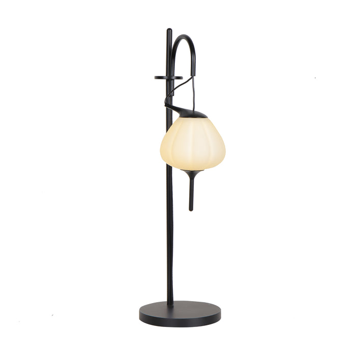 VONN Lecce 20" VAT6221BL Integrated LED Table Lamp Teardrop Shade in Black