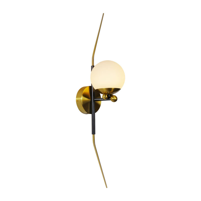 VONN Chianti VAW1121AB Integrated LED Wall Sconce Lighting Fixture in Antique Brass