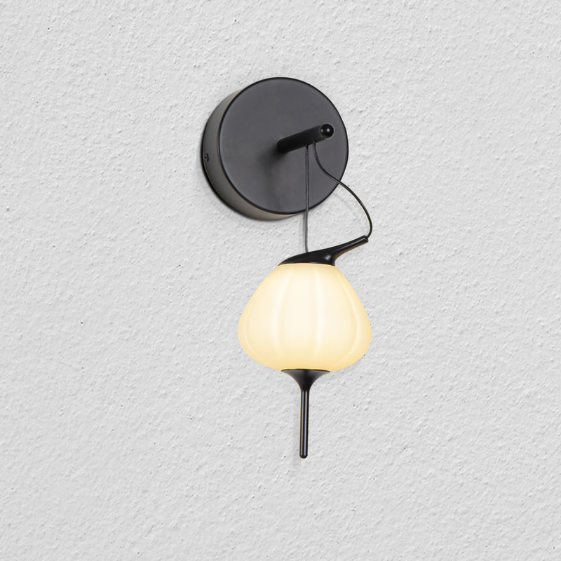 VONN Lecce VAW1221BL Integrated LED Wall Sconce with Glass Shade - Black