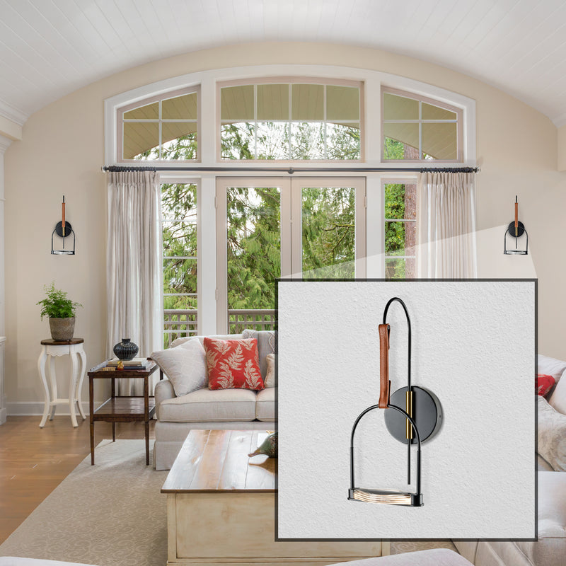 VONN Ravenna Integrated VAW1231BL LED Wall Sconce in Black