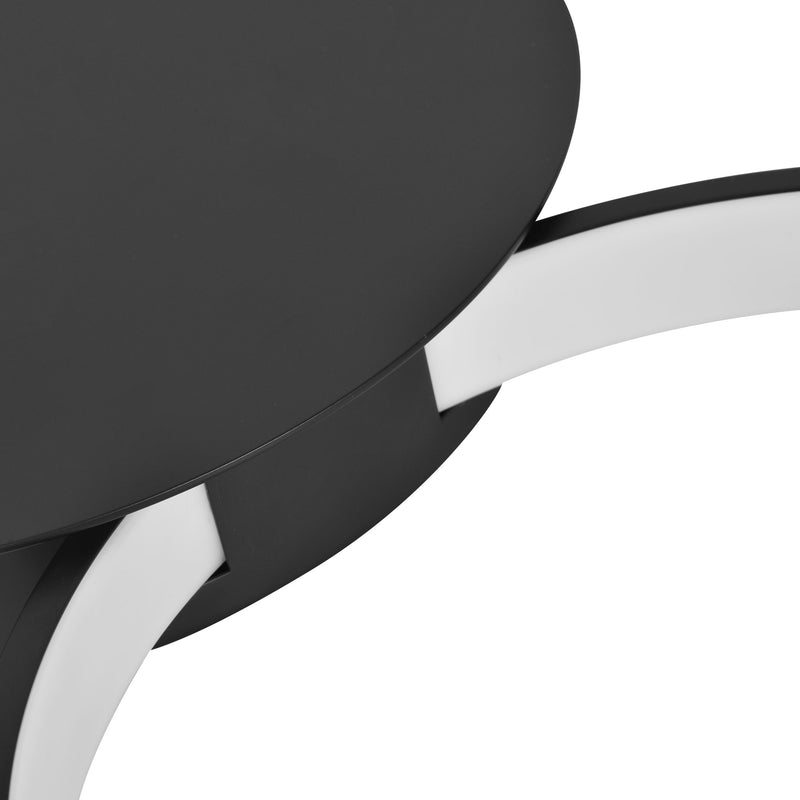 VONN Capella 43" VMCF41500BL LED Modern Multi-Ring Ceiling Light in Black