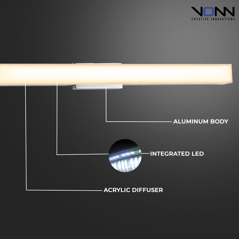VONN Procyon VMW11200CH 24" AC LED Vanity Light in Chrome