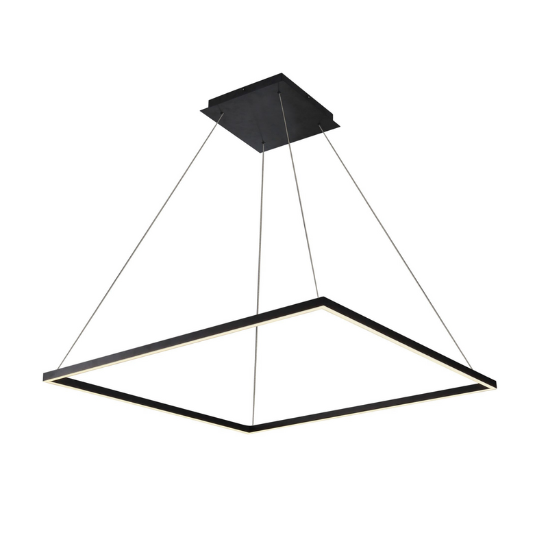 VONN Atria 39" VMC35511BL Modern Square LED Chandelier in Black