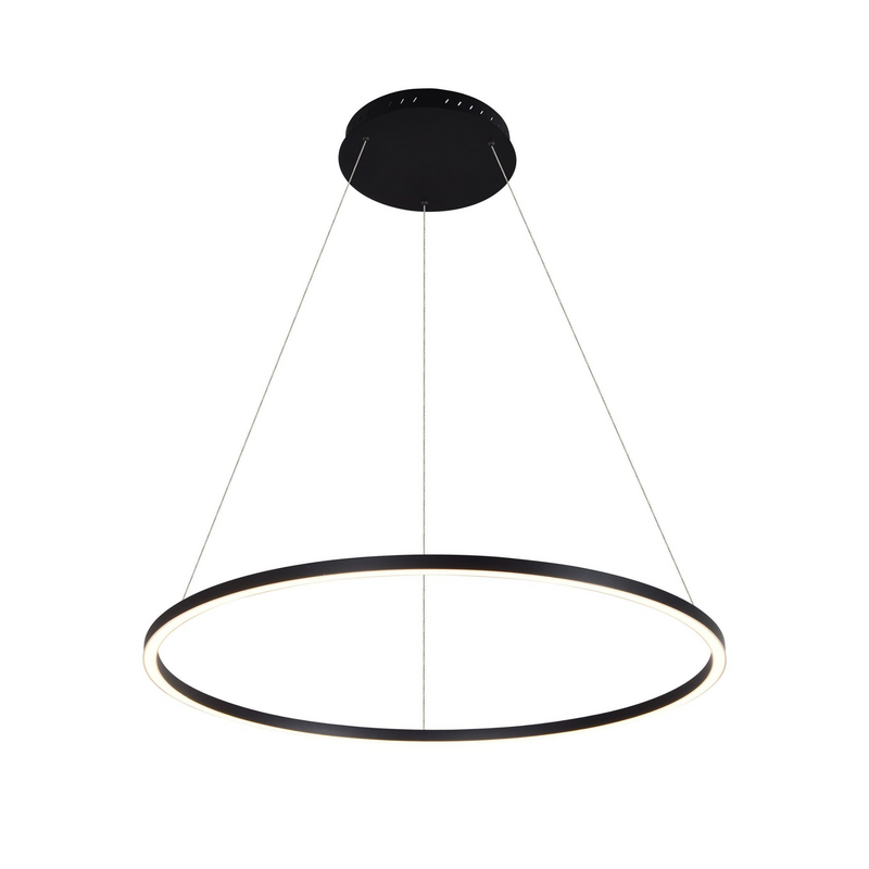 VONN Tania 39" VMC34911BL Modern Circular LED Chandelier in Black