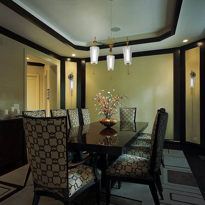 VONN Toscana VAW1101AB Integrated LED Wall Sconce in Antique Brass