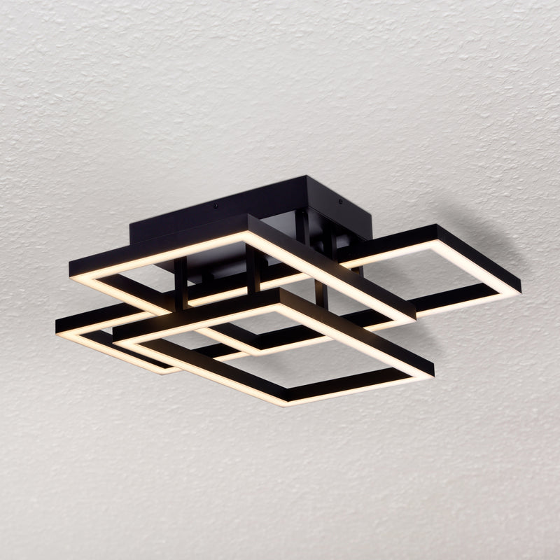 VONN Radium 28" VRCF49103BL Integrated LED Rectangular Ceiling Light in Black