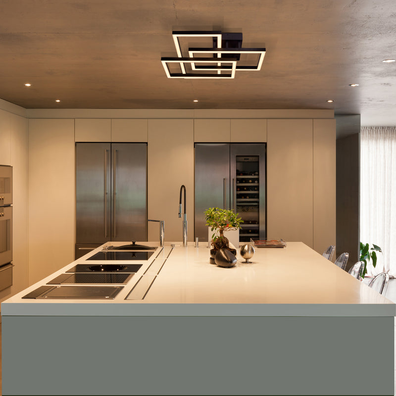 VONN Radium 28" VRCF49103BL Integrated LED Rectangular Ceiling Light in Black