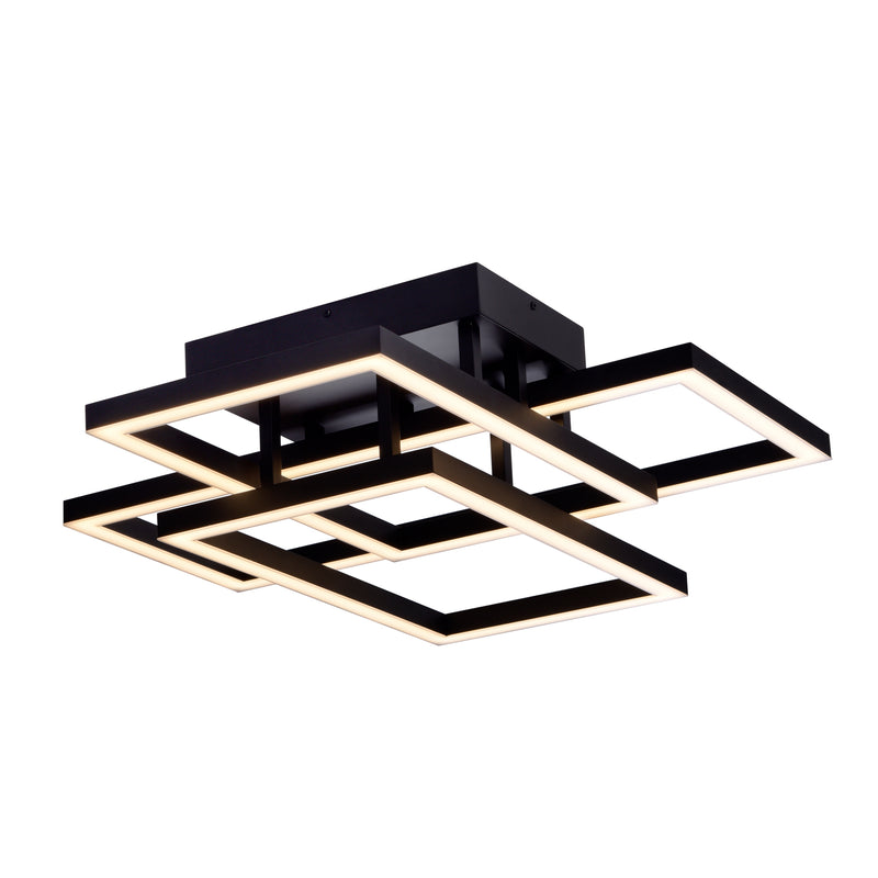 VONN Radium 28" VRCF49103BL Integrated LED Rectangular Ceiling Light in Black