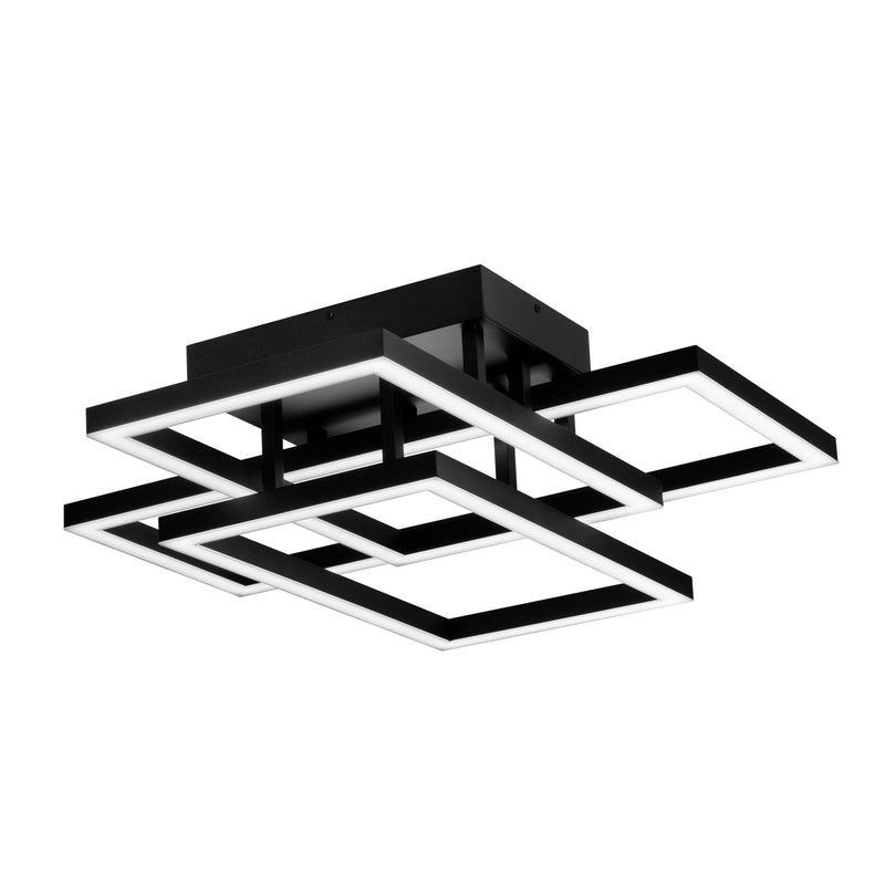 VONN Radium 28" VRCF49103BL Integrated LED Rectangular Ceiling Light in Black