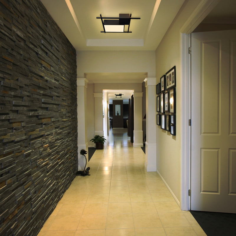 VONN Radium 19" VRCF49304BL Integrated LED Rectangular Ceiling Light in Black