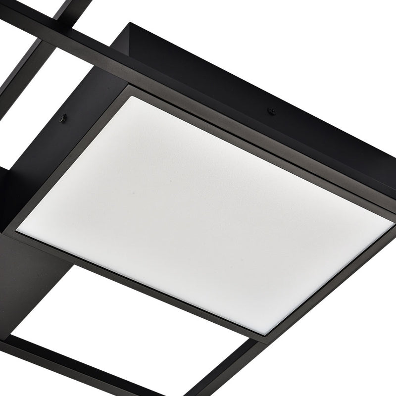 VONN Radium 19" VRCF49304BL Integrated LED Rectangular Ceiling Light in Black