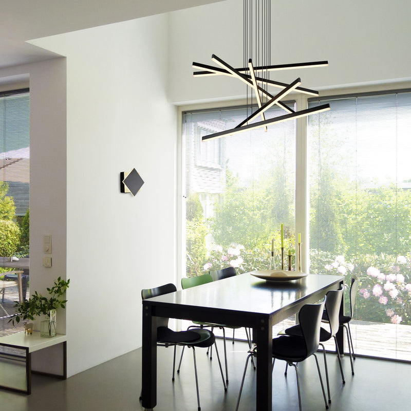 VONN Sirius 32" VMP25060BL Integrated LED Chandelier in Black