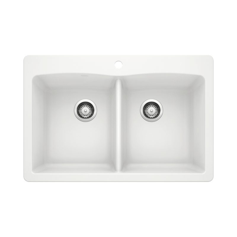 Blanco Diamond Equal Double Dual Mount SILGRANIT Kitchen Sink