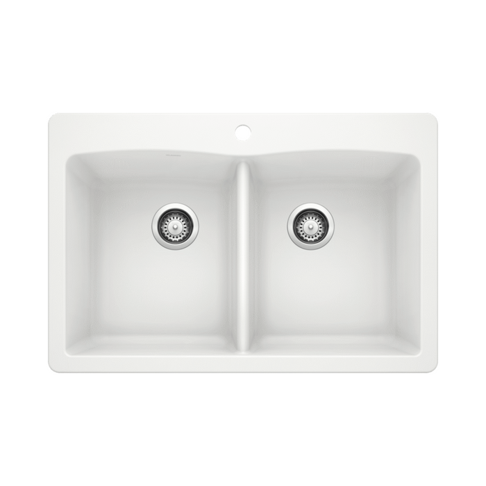 Blanco Diamond Equal Double Dual Mount SILGRANIT Kitchen Sink