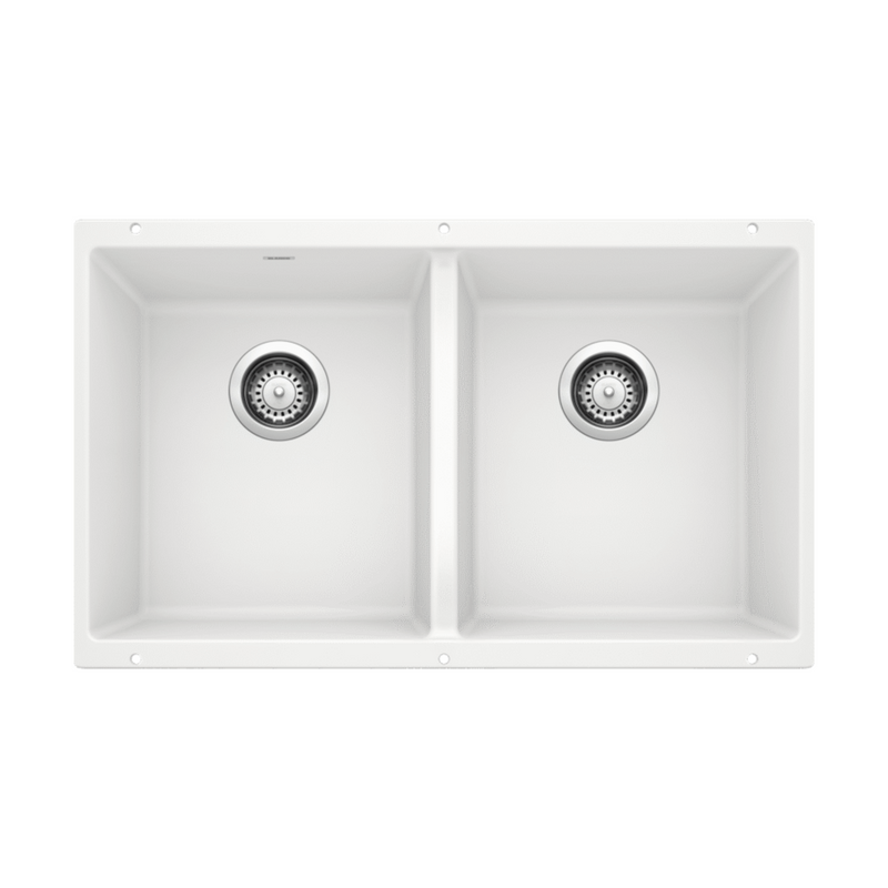 Blanco PRECIS Equal Double Bowl 29.75 in SILGRANIT Kitchen Sink