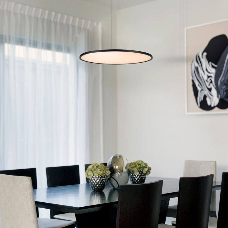 VONN Salm 24" VMC31840BL Disc LED Chandelier in Black