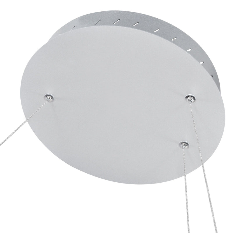 VONN Capella 50" VMC32410AL Multi-Ring LED Chandelier in Silver