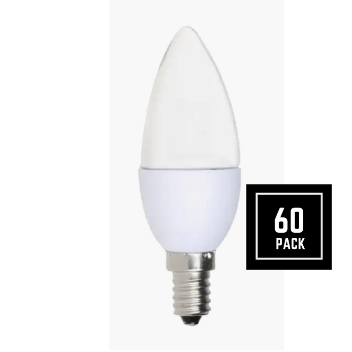 Simply Conserve Clear Candelabra 5W Dimmable LED Bulb - 60 Pack