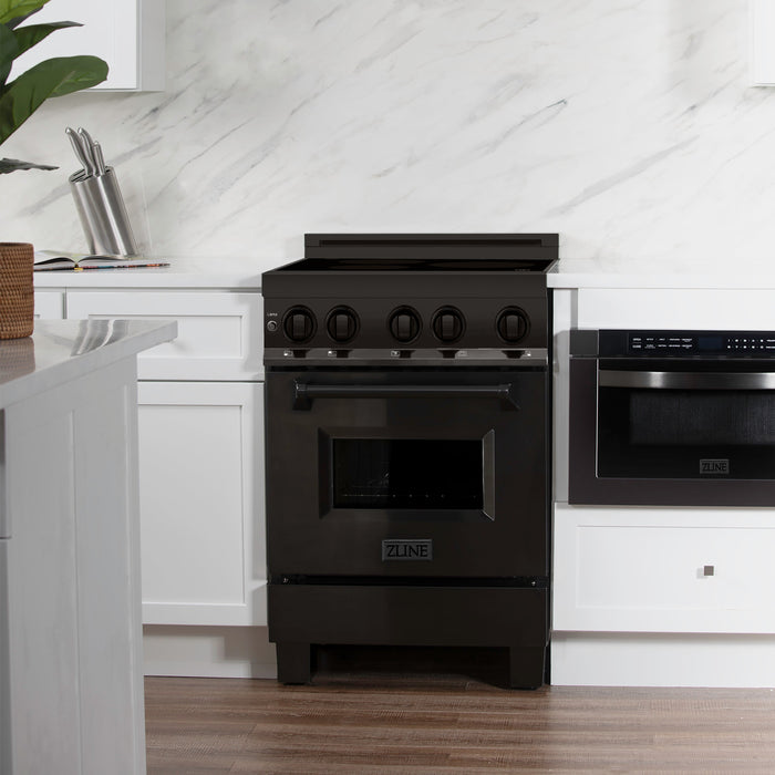 ZLINE 24" Induction Range with a 3 Element Stove and Electric Oven in Stainless Steel