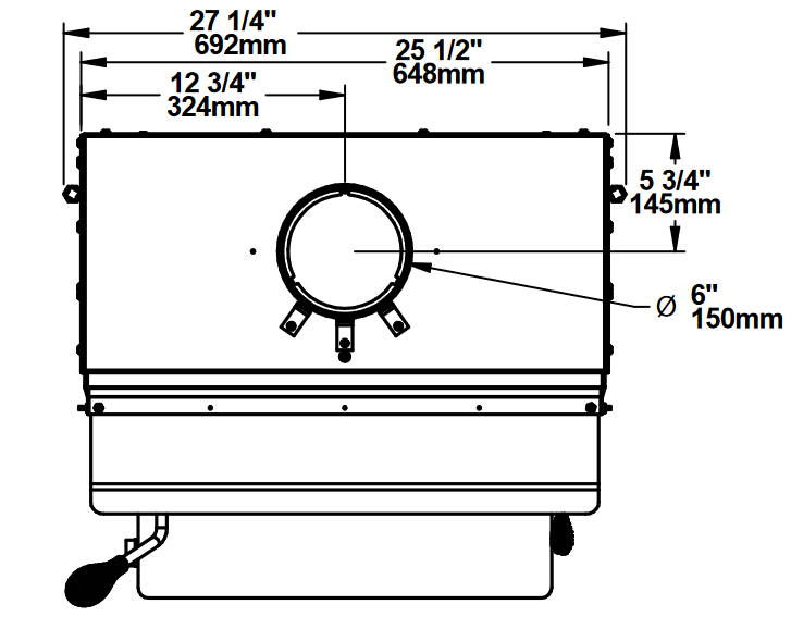 Drolet Escape 1500-I Wood Insert Trio (35 FT) DB03137K3