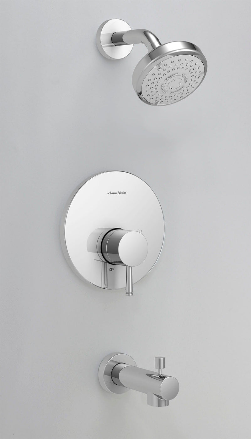 American Standard Serin 1.75 gpm/6.6 L/min Tub and Shower Trim Kit With Water-Saving 3-Function Shower Head