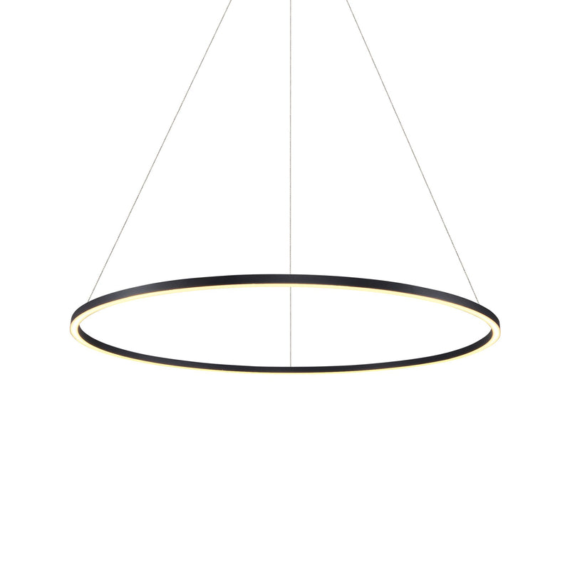 VONN Tania 39" VMC34911BL Modern Circular LED Chandelier in Black
