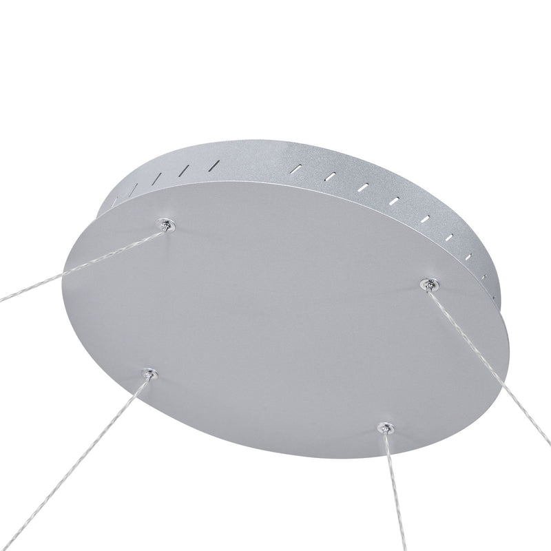 VONN Tania 72" VMC34972AL Modern Circular LED Chandelier in Silver