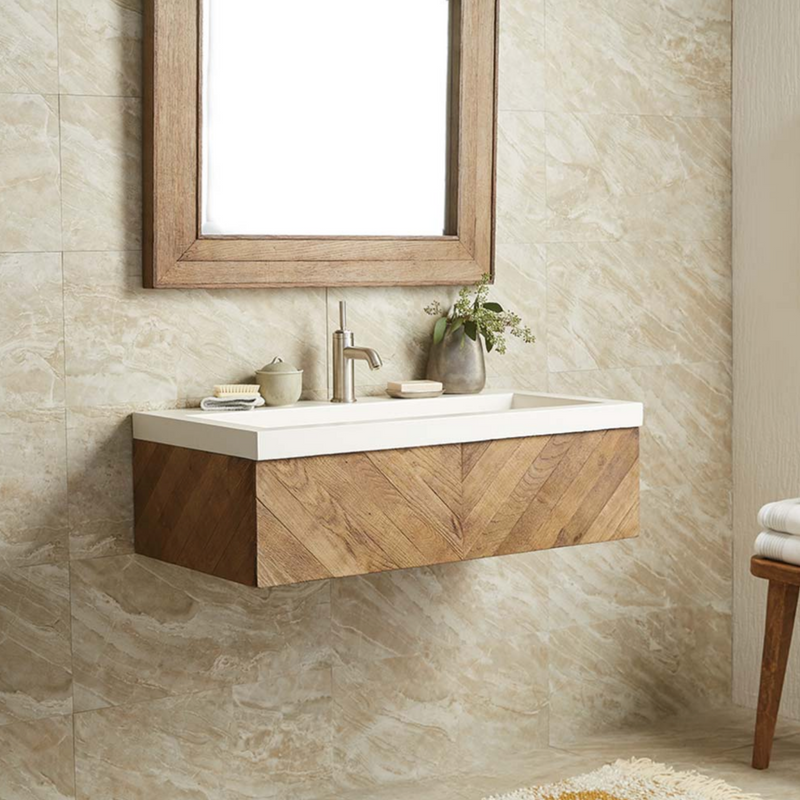 Native Trails Vintner's Floating Vanity Sink - Chardonnay