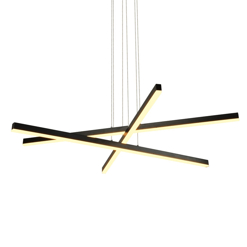 VONN Sirius 40" VMP25030BL Integrated LED Pendant Light in Black