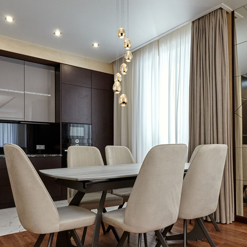 VONN Venezia 7-Light VAC3207GL Integrated LED Chandelier in Gold