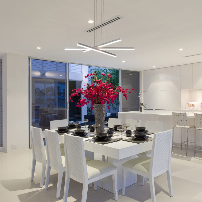 VONN Sirius 40" VMP25030AL Integrated LED Pendant Light in Silver