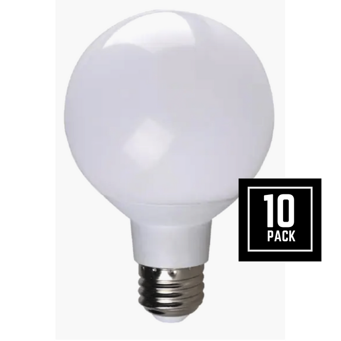 Simply Conserve G25 6W Dimmable Globe LED Bulb - 10 Pack - 5000K