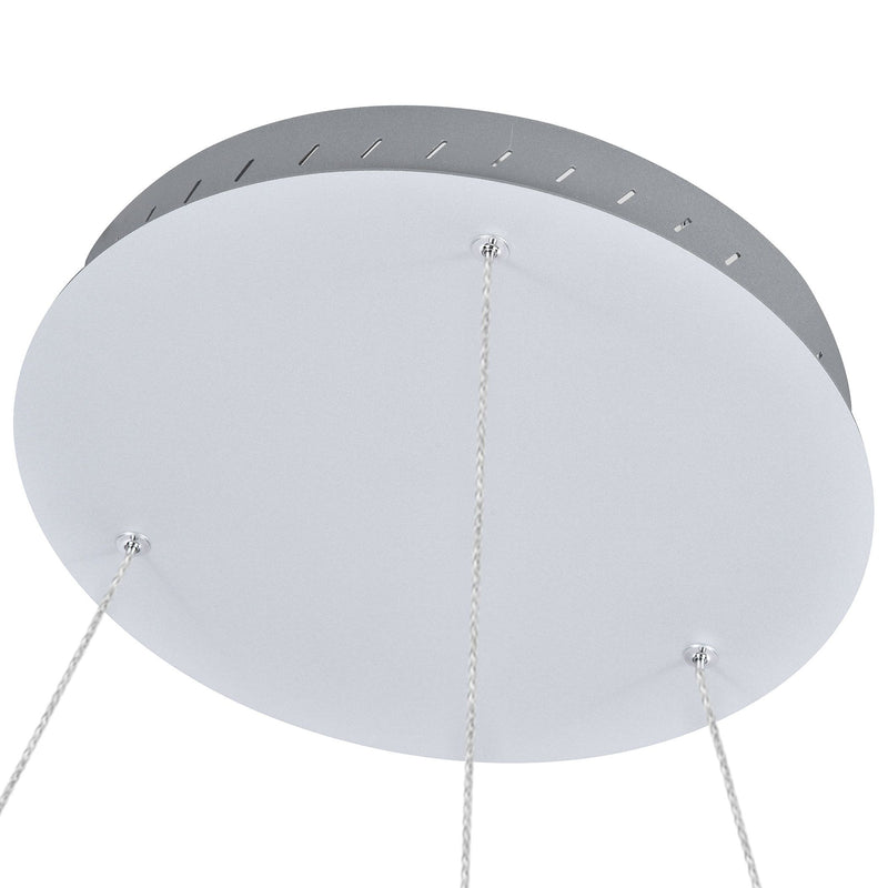 VONN Tania 39" VMC34911AL Modern Circular LED Chandelier in Silver