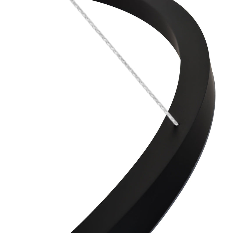 VONN Tania 39" VMC34911BL Modern Circular LED Chandelier in Black