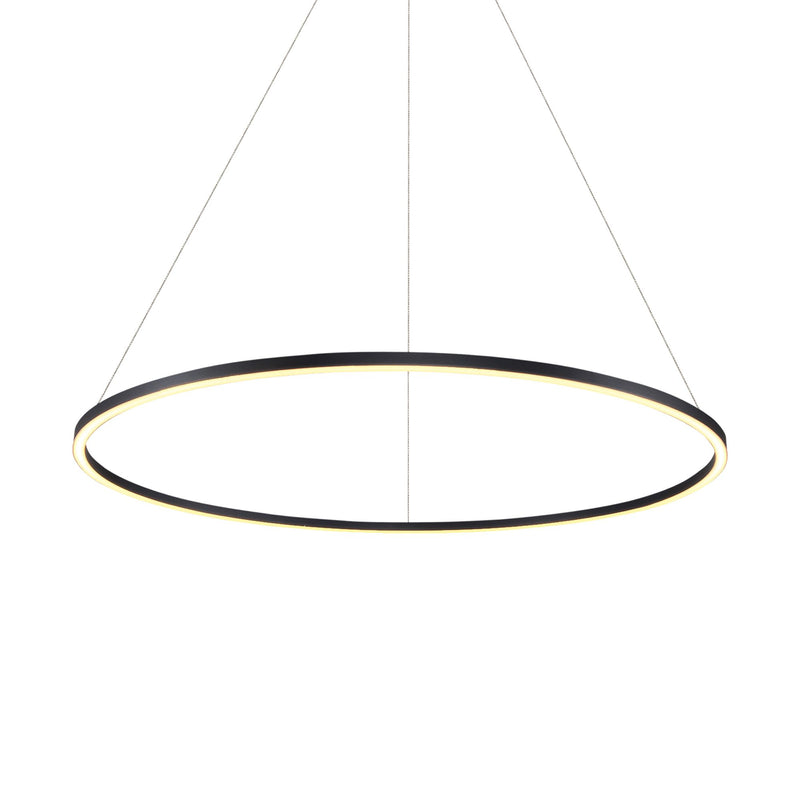 VONN Tania 51" VMC34912BL Modern Circular LED Chandelier in Black