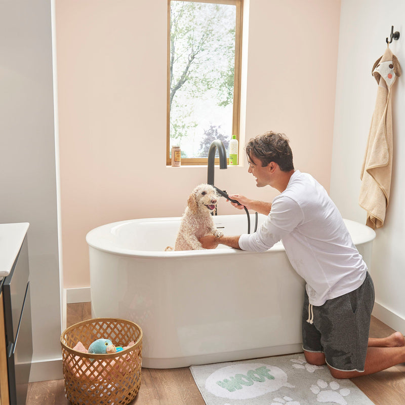 American Standard Serin Contemporary Round Freestanding Tub Filler for Flash Rough-in Valve