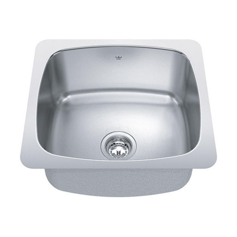 Kindred Steel Queen 20" Undermount Single Bowl Laundry Sink QSU1820-10N