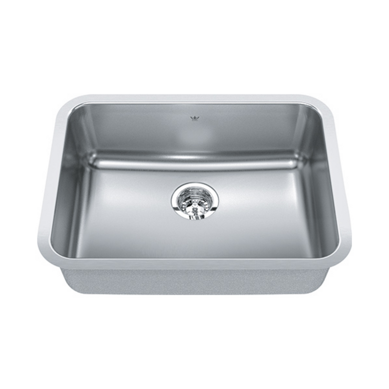 Kindred Steel Queen 25" Undermount Single Bowl Kitchen Sink QSUA1925-8N