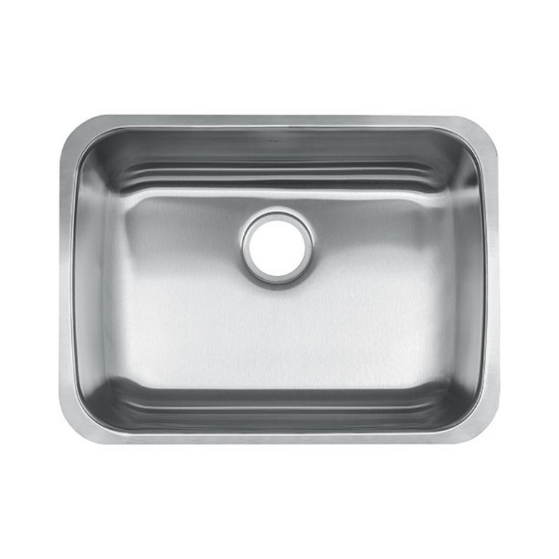 Kindred Reginox 25" Undermount Single Bowl Stainless Steel ADA Kitchen Sink RSU1925-55N