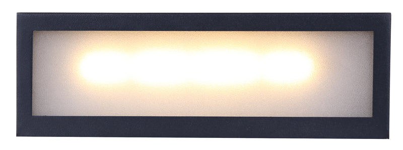 Canarm KIT Matte Black LED Outdoor Sconce