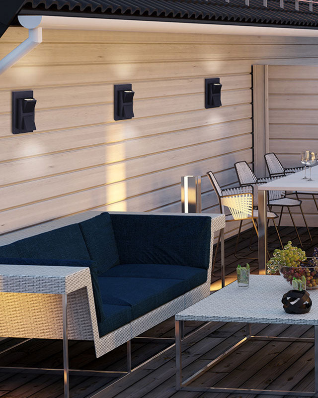 Canarm LANE Matte Black LED Outdoor Sconce