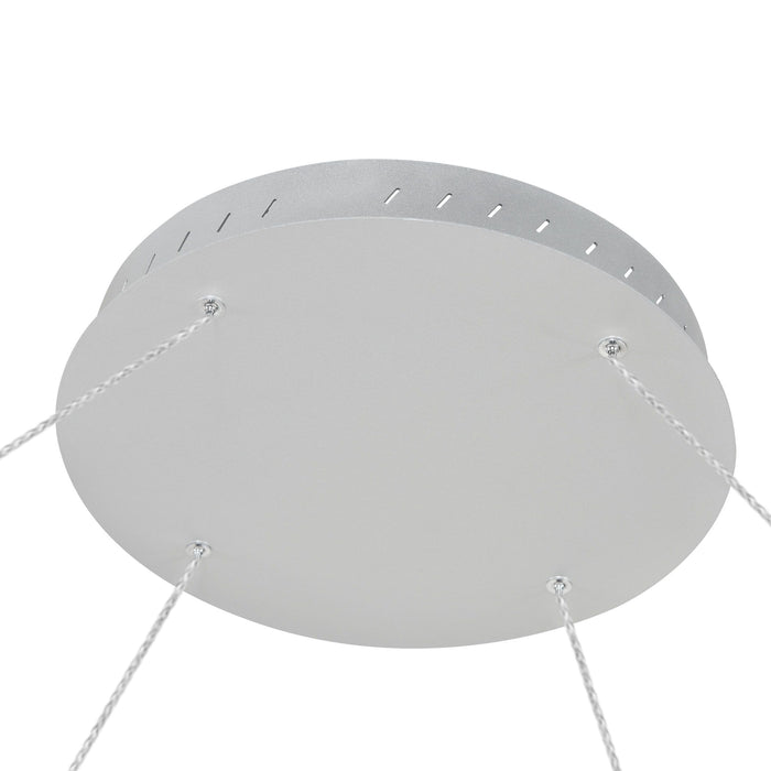 VONN Tania 60" VMC34960AL Modern Circular LED Chandelier in Silver